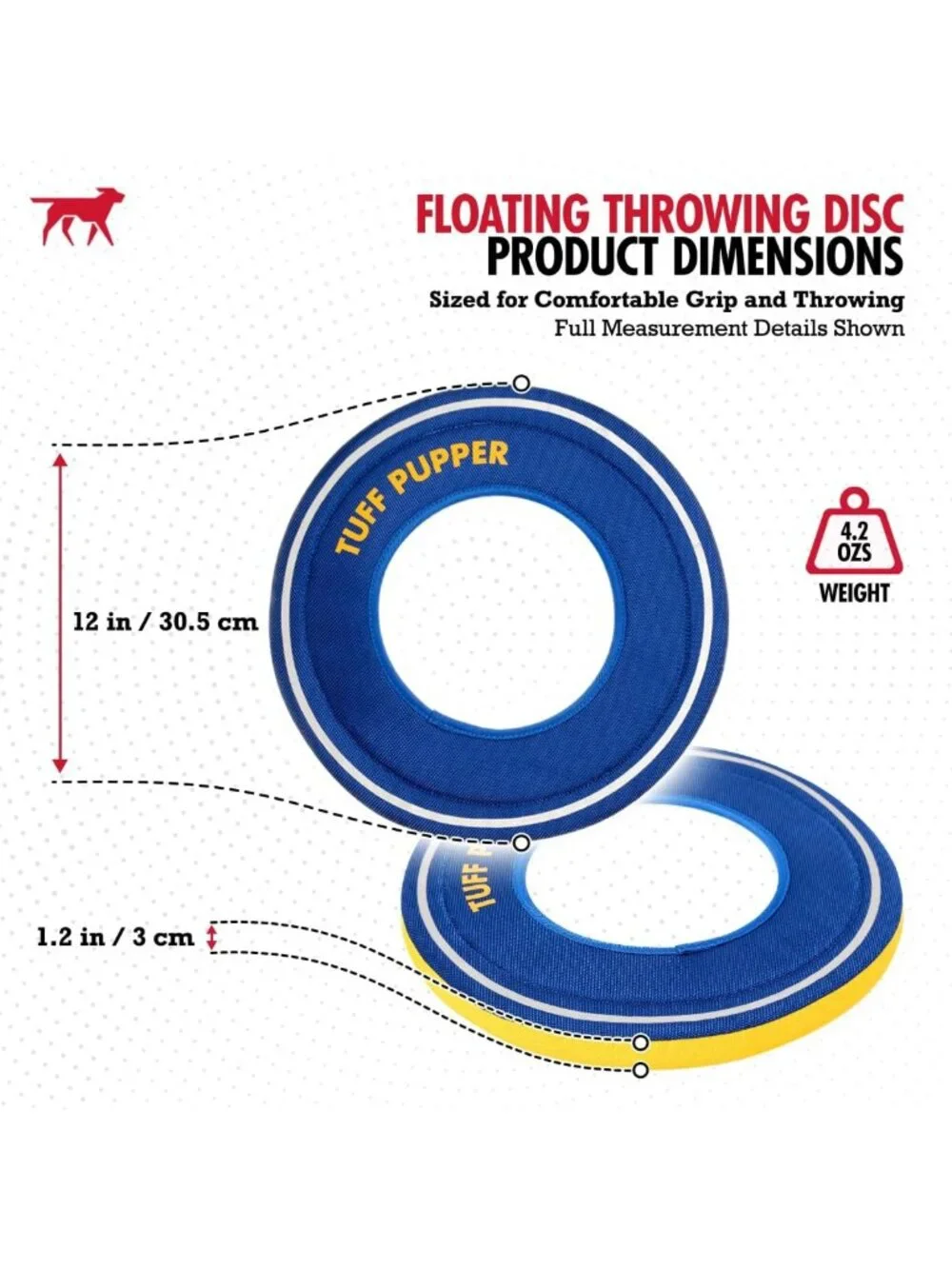 Floating Dog Frisbee Toy | Soft Foam Fetch Disc for Water & Snow Play | Gentle